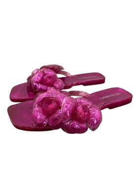 Jeffrey Campbell Floralee Jelly Sandal in Fuscia Size 8 NEW